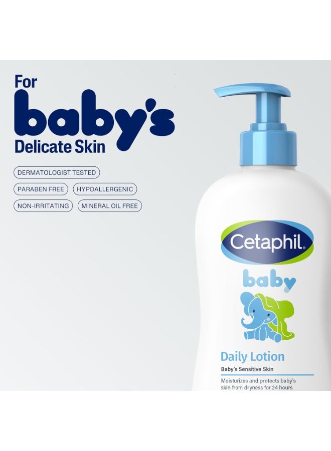 Cetaphil Baby Daily Lotion with Organic Calendula for 400ml - Image 3